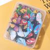 30Pcs Creative Colorful Butterflies Push Pins 3D Decorative Studs Blackboard Push Pins  Stationery