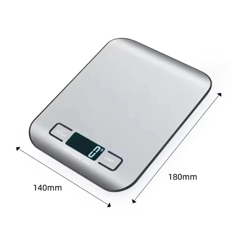 New 5kg-1g Digital Electronic Kitchen Scale with LED Display Stainless Steel Panel Ideal for Home Jewelry Snacks &Baking