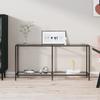 Day and Night - Day and Night Transparent Tempered Glass Console Table 160x35x75.5 Cm
