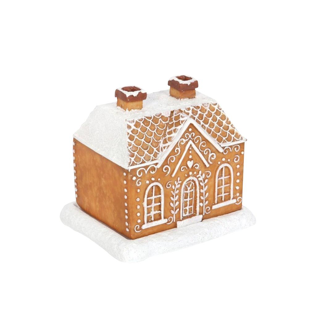 Christmas Gingerbread Log Cabin Incense Burner ,Gingerbread House Ornament Incense Burner ,Log Cabin Incense Burner ,Home Chimney Decorations
