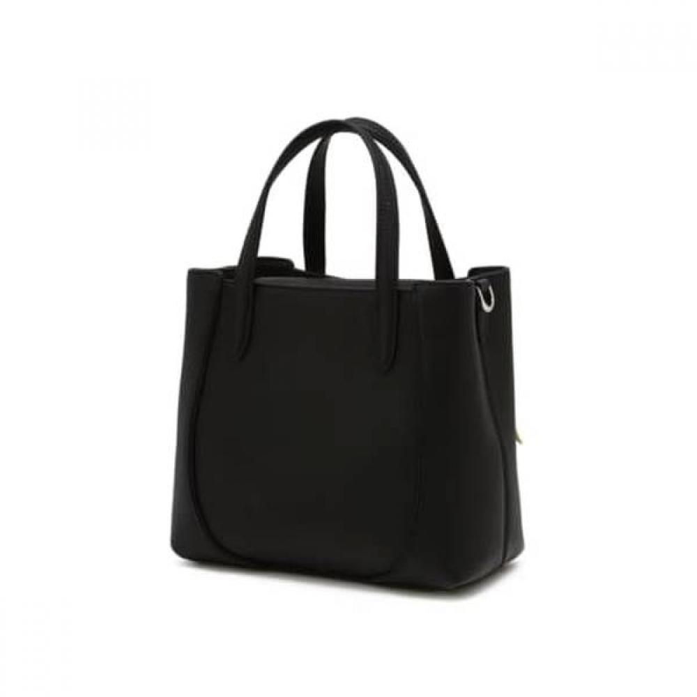 Daks Black Leather Flower Charm Tote Bag S Dcba6f555bk