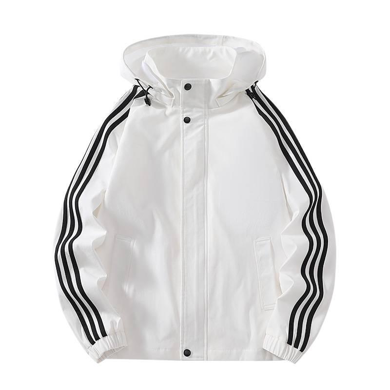 Men's Trendy Versatile Hooded Windproof Waterproof Jacket for Spring/Autumn