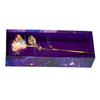 Hot\! 24K Foil Plated Gold Rose Flowers Box Wedding Decor Valentines Day Creative Gift Golden Rose