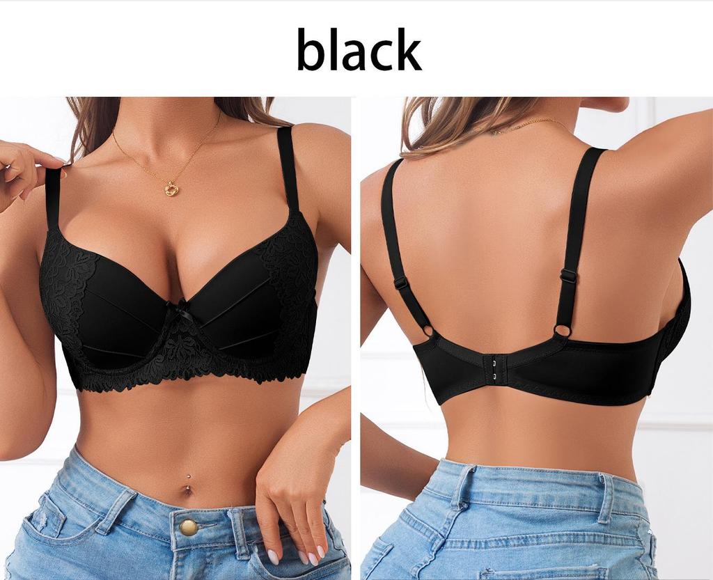 European and American Multicolor Embroidered Lace Bra - Sexy Women's Lingerie