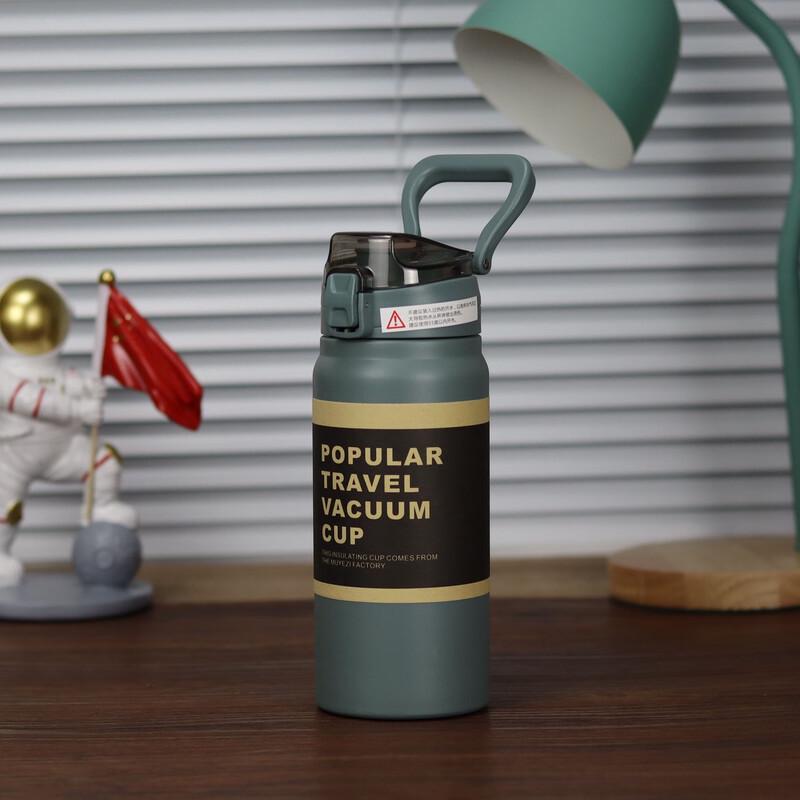 Shangqi Portable Insulated Sports Water Bottle with Straw