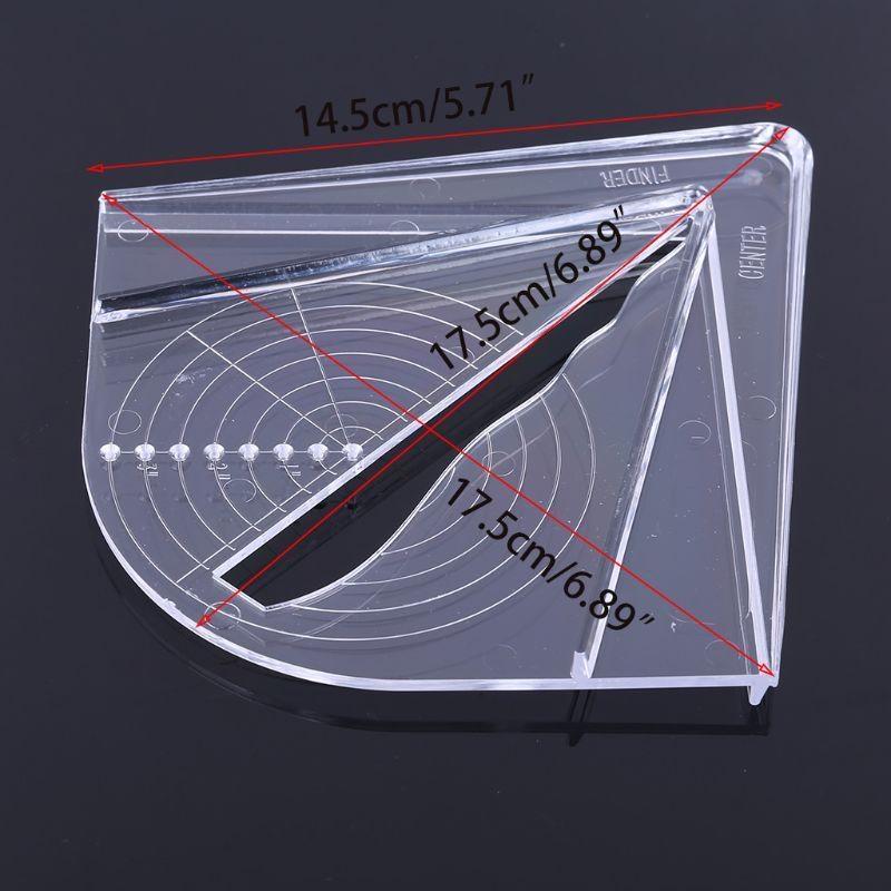 Plastic Center Finder Woodwork Measuring Tool Suitable for Square Round Top Sale