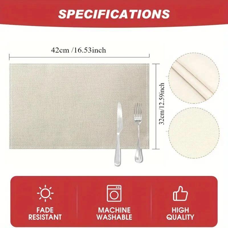 1/4/6/8pcs Placemats Light Luxury Black Golden Table Mats Greece Geometric Printed Rectangle Waterproof Table Pad Room Decor