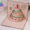 3D vyskakovací přání k narozeninám, zahřívací LED světlo narozeninový dort Hudba k narozeninám přání k narozeninám pohlednice vyskakovací přání k narozeninám laserem řezané přání k narozeninám nejlepší