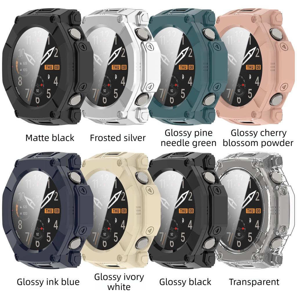 Tempered Glass Case For Amazfit T-Rex Ultra2 Smart Watch Full Cover Bumper for Amazfit T Rex Ultra 2 Shell Accessoies