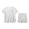 X Super Plant Collaboration Life Series Comfortable Simple Round Neck Short Sleeve Top Versatile Sports Mid Waist Shorts Casual Set 962528203-1