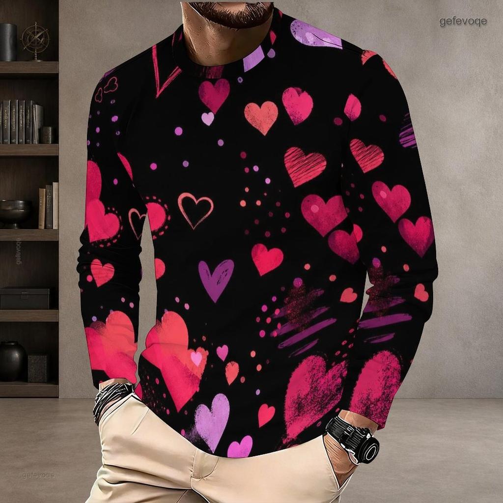 Men Plus Size Crew Neck Long Sleeve Shirt Black Gothic Skull Skeleton Hand Snake Graphic Casual Street Style Top