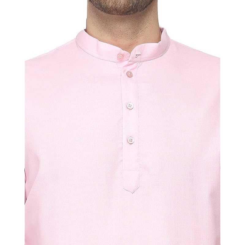 Ashtang MenS Cotton Blend Solid Regular Fit Plain Kurta (Pln K Ylw Yellow )