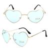 Women Sunglasses Cute Heart Frame Mirror Fashion UV400 Protection Vintage Retro Eyewear Sun Glasses