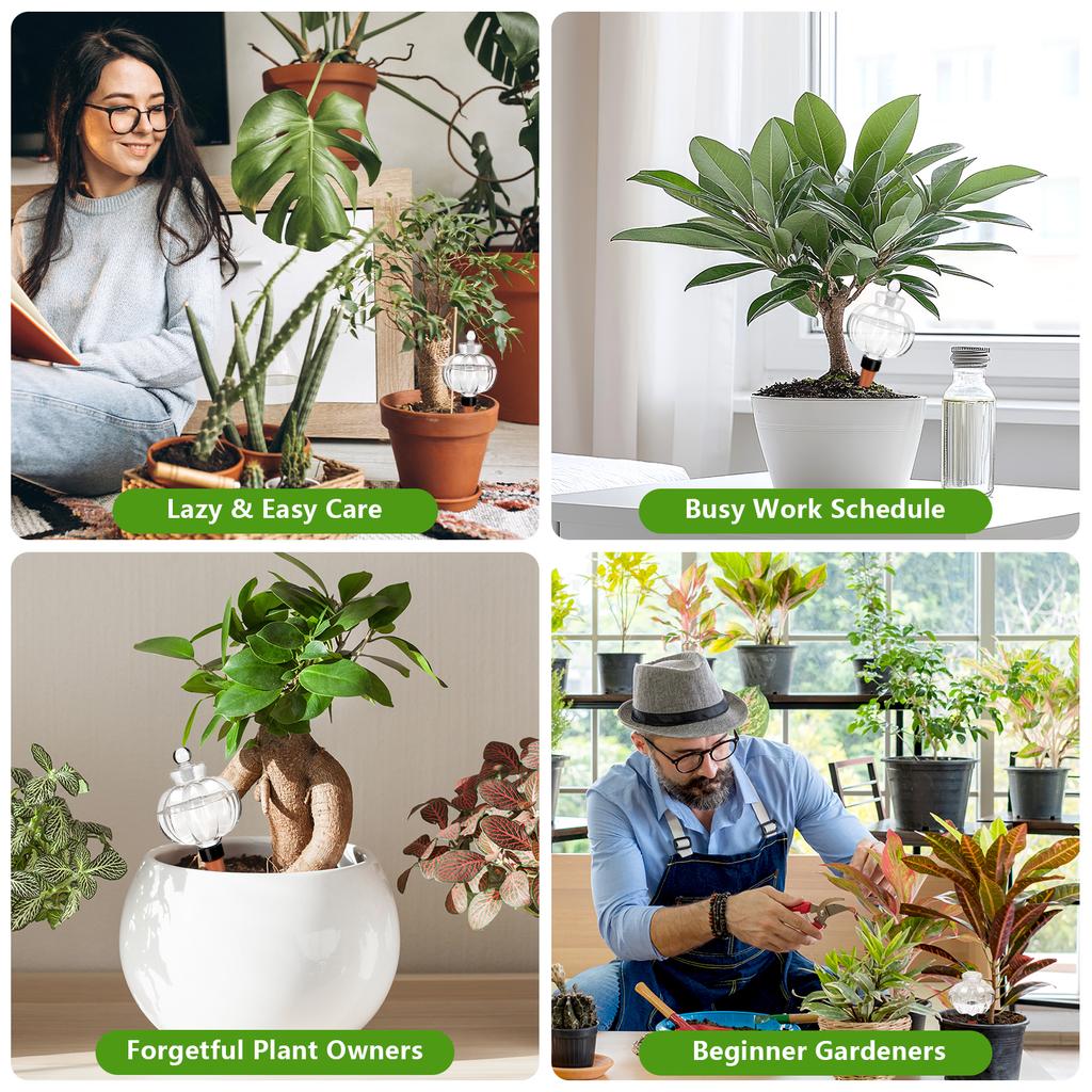 4 Pcs Plant Watering Devices 19 Oz Self Watering Globes For Plants | Water Globes Bulbs Plant Watering Globes For Indoor Outdoor