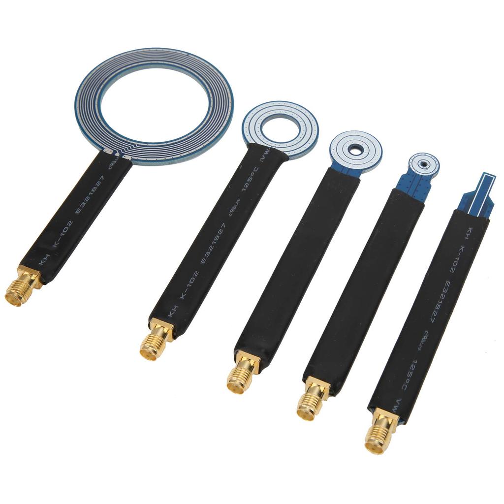 Sonda di Campo Magnetico Conduzione SMA Substrato di Campo Magnetico Sonda a Campo Vicino da 5 Pezzi, Antenna, Sonda, Sonda, Misurazione a Doppia Faccia, 1,6 mm / 0,1 pollici