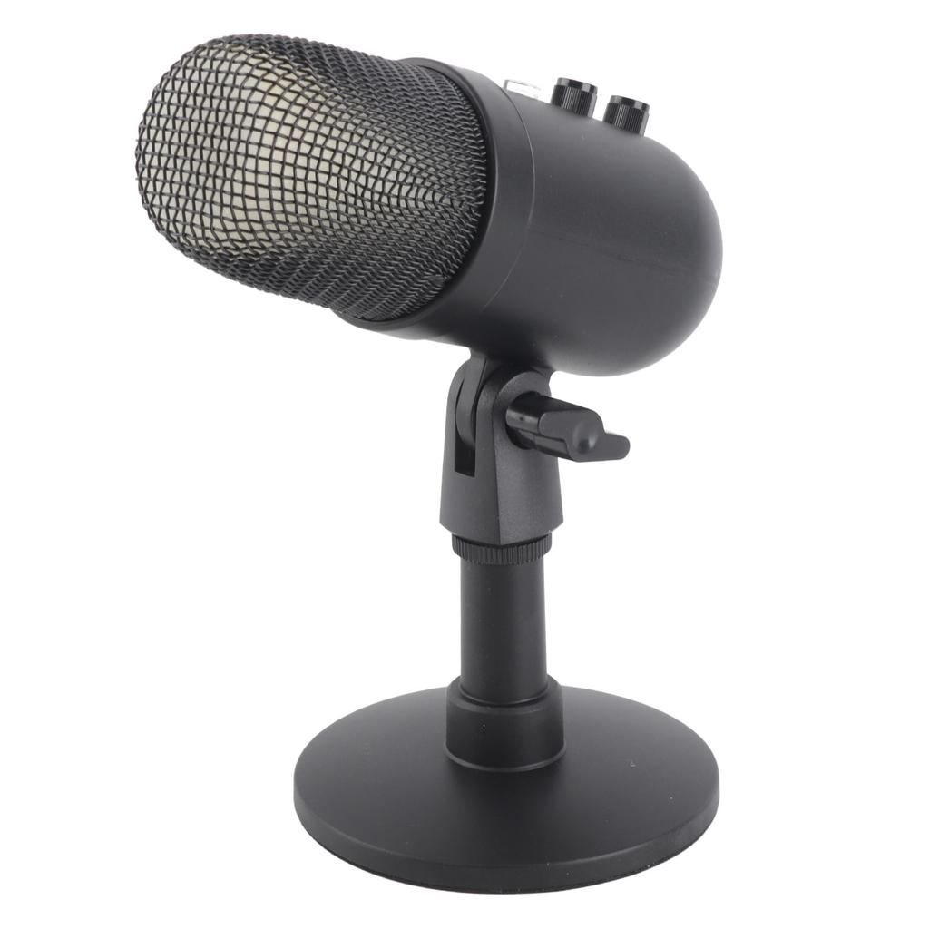 MU1000 Condenser USB Microphone 360 Degrees Rotatable Gain Control Microphone with Sound Processing