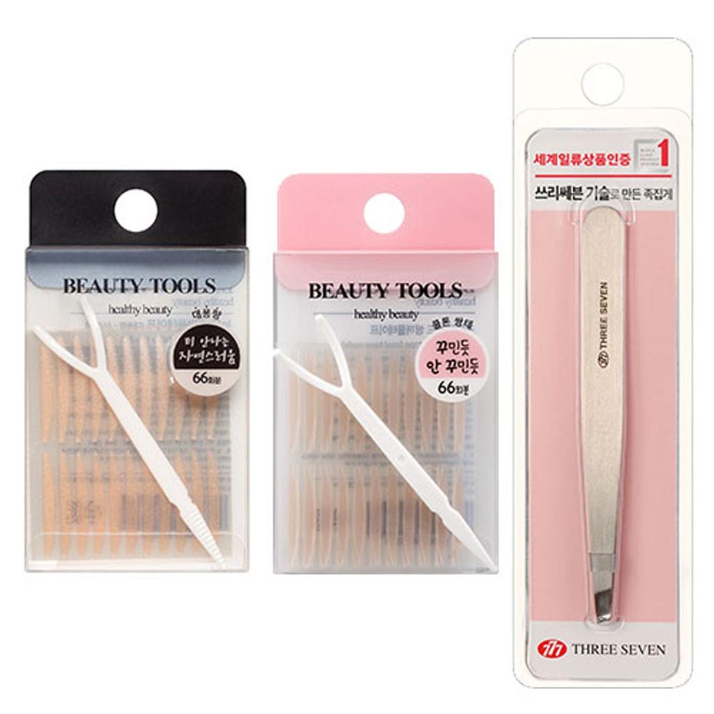 Louis Bon Effortless Chic Goddess Double Eyelid Tape Tweezers Set