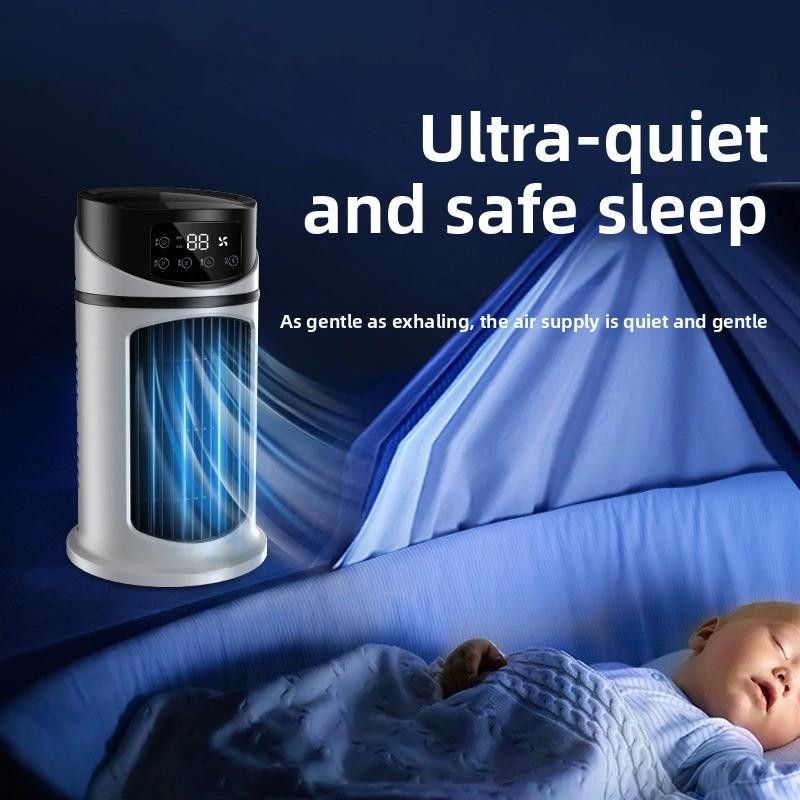 Mini ventilador de escritorio portátil USB con nebulizador para oficina y hogar