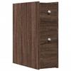 VidaXL Narrow Bathroom Cabinet with Castors Brown Oak, Tall Bathroom Cabinet, Bathroom Storage 855292