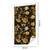 Golden Hibiscus Wallpaper Ochre, Gold, Black and Yellow 50x1000