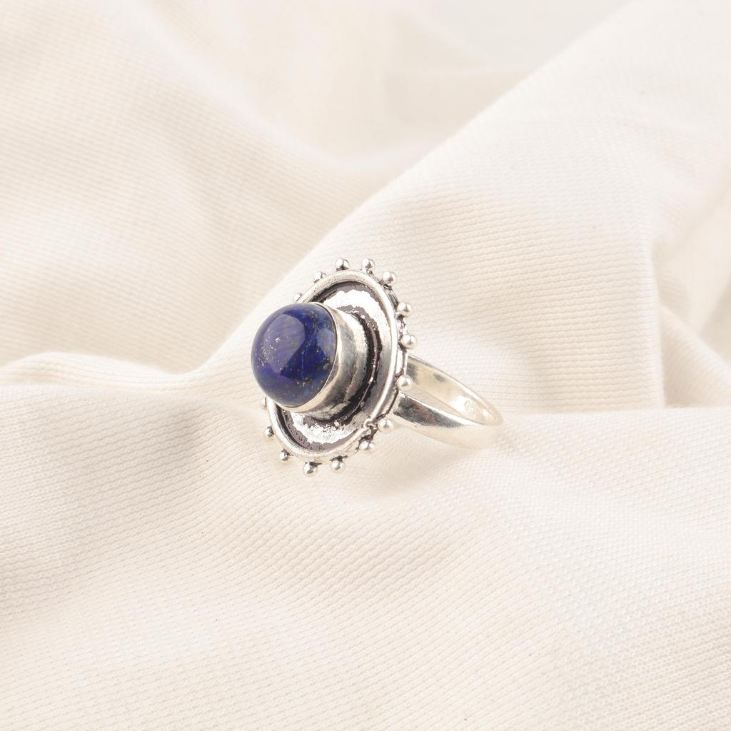 Lapis Lazuli Gemstone Jewelry, 925 solid Sterling Silver Ring, Handmade Gorgeous Silver Ring, Amazing Lapis Lazuli Silver Ring For Her