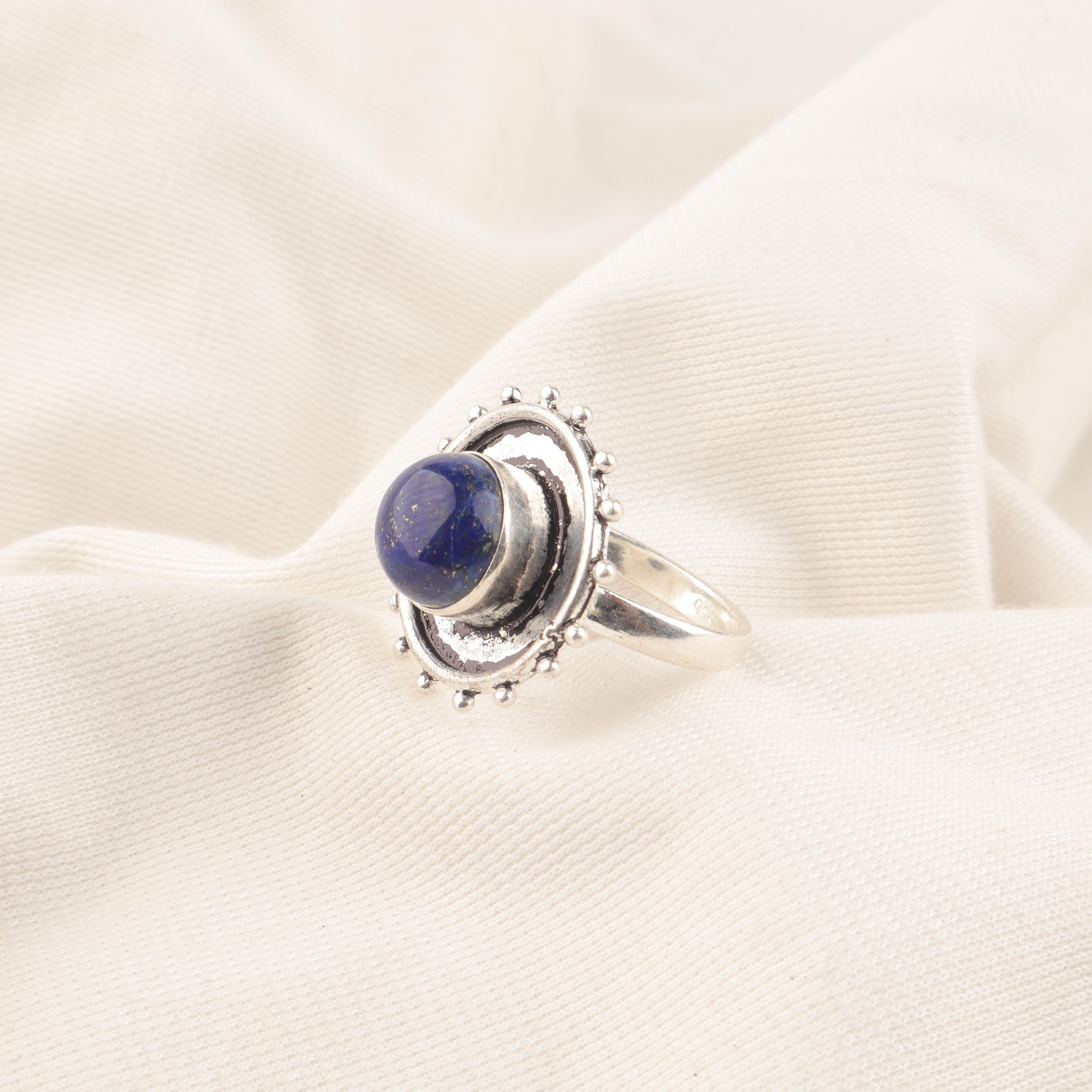 

Lapis Lazuli Gemstone Jewelry, 925 solid Sterling Silver Ring, Handmade Gorgeous Silver Ring, Amazing Lapis Lazuli Silver Ring For Her 12 синий