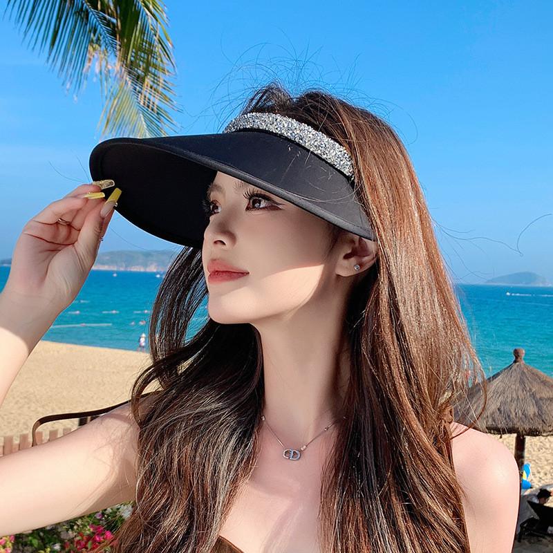 Sparkling Open Top Sun Hat For Beach And Outdoor Activities