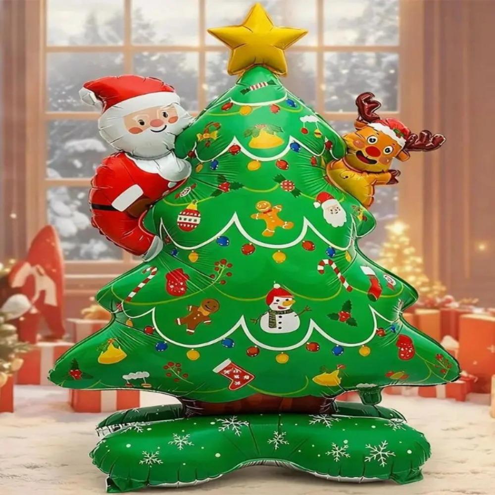 2026 Christmas balloon standing Christmas Tree snowman Santa Claus Balloon Xmas Christmas party Decoration home supplies