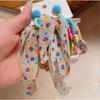 Exquisite Summer Flower Earrings Sweet Chiffon Dangle Drop Earrings For Women Boho Tassel Ear Jewelry Beach Party Accessories