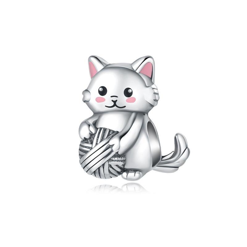 Animal Charms Copper Bear Rabbit Dog Panda Elephant Pig Kapibala Beads Pendants Fit Bracelet Diy Fine Jewelry Gift