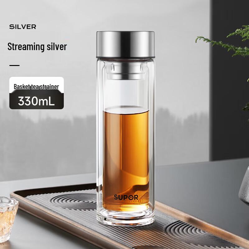 SUPOR Portable Tea Infuser Glass Bottle
