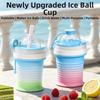 Silicone Ice Ball Maker Cup Portable Tumbler Ice Mold Cup New Ice Sphere Mold  Travel