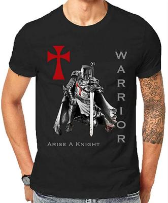 Knights Templar Christian Warrior Bible Oath Holy Spirit TShirt 100 Cotton ONeck Short Sleeve Summer Casual Mens Tshirt