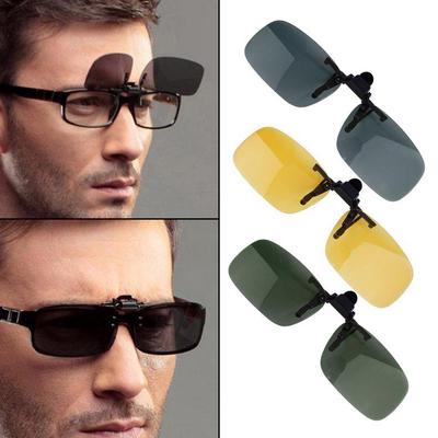 Hot Selliing Lens Flip-up Vision Clip On Driving Sunglass Glasses Maxnina Unisex Fashion Day Night