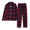 Family Christmas Pjs Matching Set Plaid Long Sleeve Button Down Sleepwear Holiday Soft 2 Piece Lounge Sets