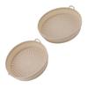 2 PCS Kitchen Fryer Silicone Liners Basket Foldable Reusable Kitchen Fryer Silicone Pot Bowl for Kitchen Fryer