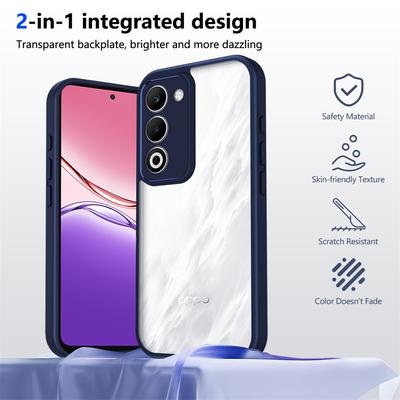 OPPO A5 4G 2025 CPH2727 Case Shockproof Silicone Bumper Clear Back Hard Cover Matte Phone Case for OPPO A5 OppoA5 5G CPH2727