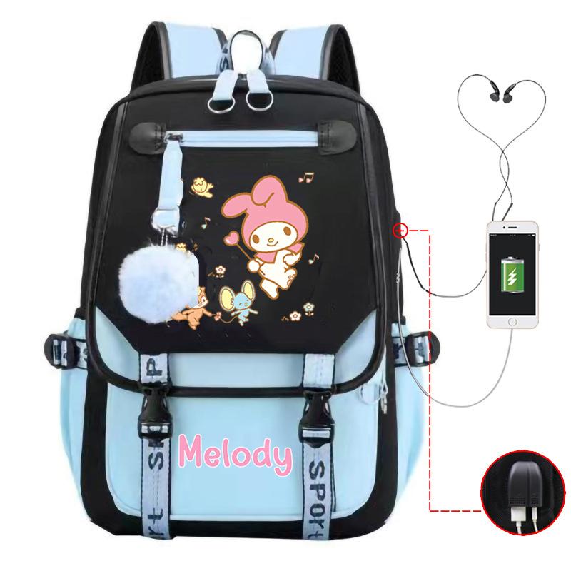 Cartoon Pink Rabbit Children'S School Bag Elementary School Girls Large Capacity Japanese Girls Backpack