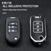TPU Car Flip Key Case Cover Shell Fob For Honda Civic HRV CRV XRV CR-V Crider Odyssey Pilot Fit Accord Protector Accessories Bag