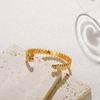 Meier 18k Gold Plated Fashion Bracelet for Office Ladies - Unique, Minimalist Ins Style Bangle - Tarnish Resistant