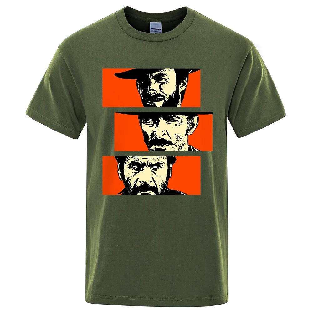 The Good the Bad and Ugly Blondie Angel Eyes Tuco Cowboy T-Shirt UnisexDas Gute das Schlechte und das Hässliche Oversized Baumwoll-T-Shirt