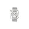 KLASSE14 Irregularly Square Watch Silver with Mesh Strap 40mm Men's