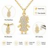 Brass Base Brass Pendants 18K Gold Plated Micro Pave Charms Cubic Zirconia Pendants  Jewelry Gift