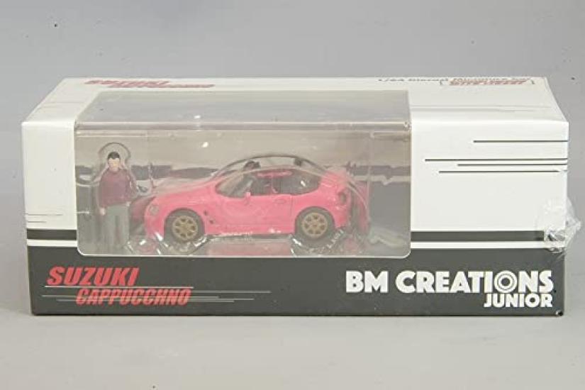

Creations Suzuki Cappuccino 98 Custom ID Pink with Figure 64B0094 B-M 1/64