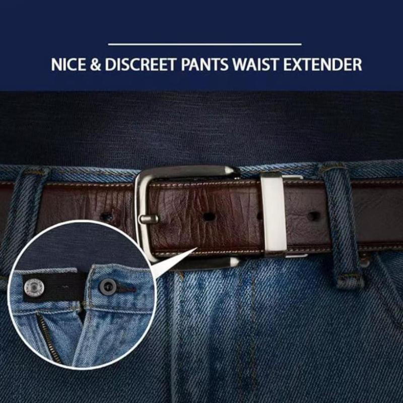 5pcs Unisex Pant Extender Belt Soft Invisible Elastic Waist Extension for Jeans Skirts Trousers Maternity Home Use