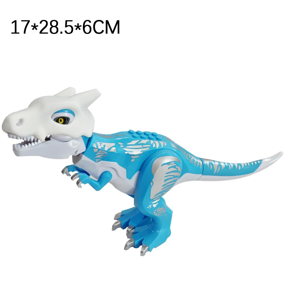 Jurassic Dinosaurs Skull Mask Building Blocks DIY Tyrannosaurus Action Figure Model Hat Gift