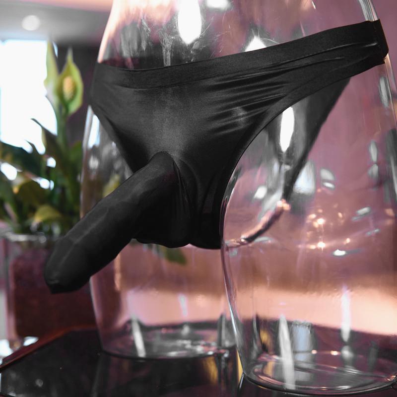 Sisy pánské ledově hedvábné ultratenké prodyšné bezešvé strečové spodky sexy kalhotky