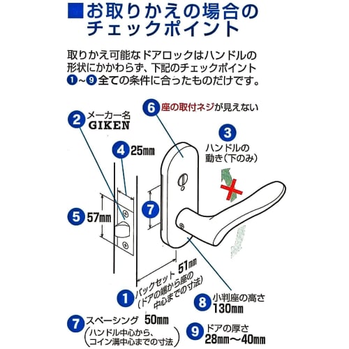 Kawaguchigiken Lever Handle, High Lever Lock, Blister Pack, Satin Gold, DAL-32-4K13-SG