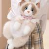 Cute Plush Cat School Bags Stuffed Animals Animals Plush Bag  Baby Bag