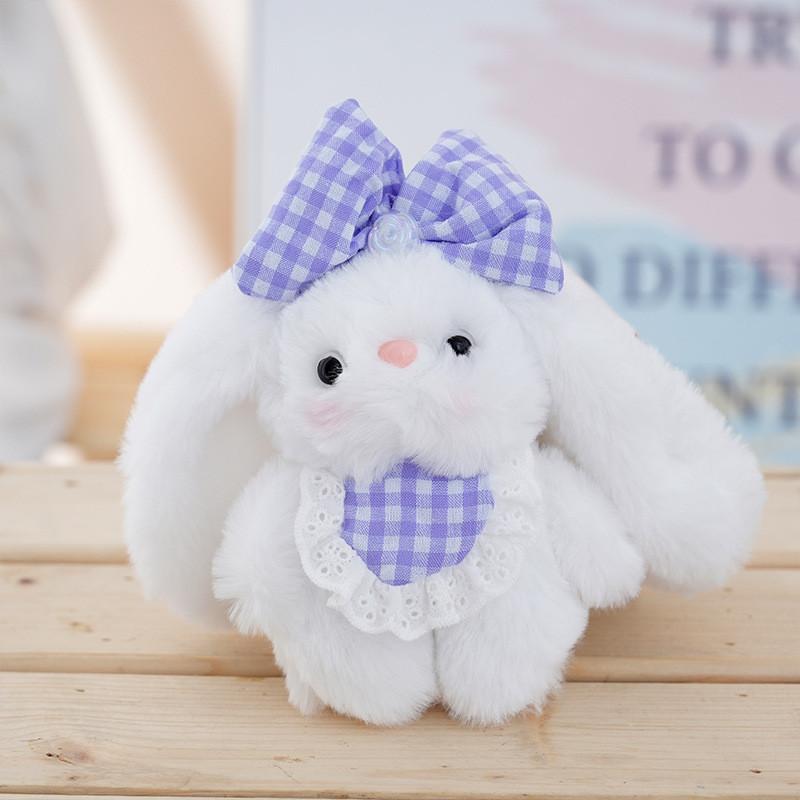 Plush Bunny Keychain With Cartoon Design For Women And Men Gift